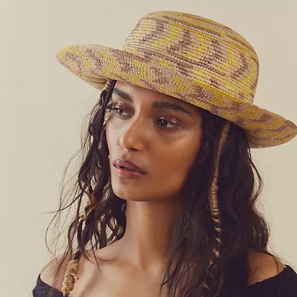 NWOT Free People x Greenpacha Salema Beach Straw Hat